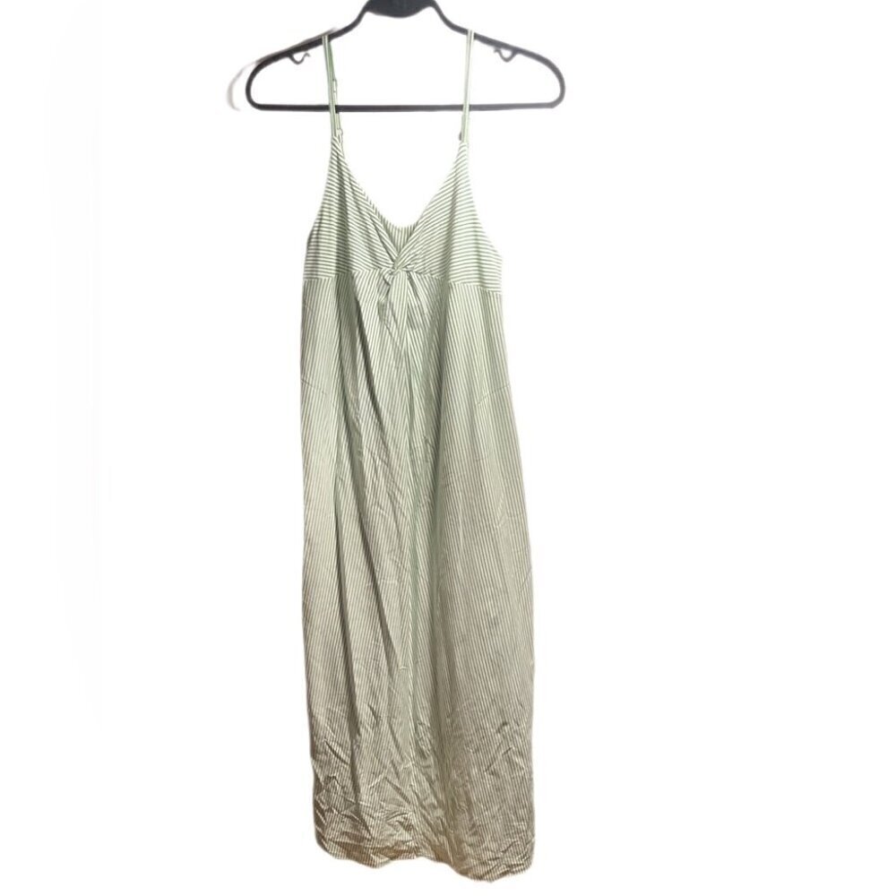 Kit and Ace scrappy sleeveless striped 2 pockets cotton blend midi dress XS - Picture 2 of 5
